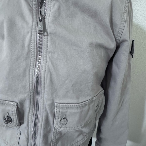 Hollister Kids Light Gray Jean Jacket - Picture 7 of 8